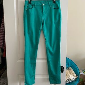 Turquoise pants, good condition